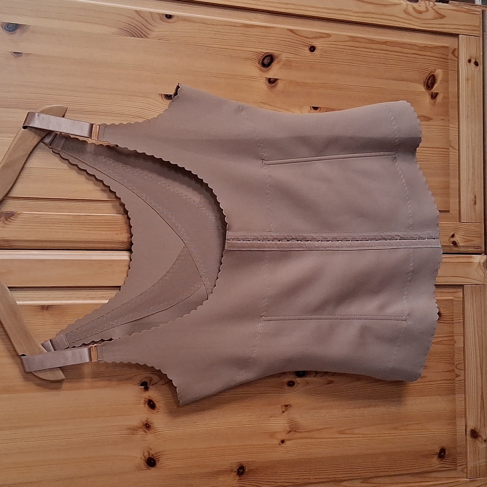 Prima Valentina Tan Nude Open Bust Shapewear Corset Plus Size 3X - Picture 11 of 11